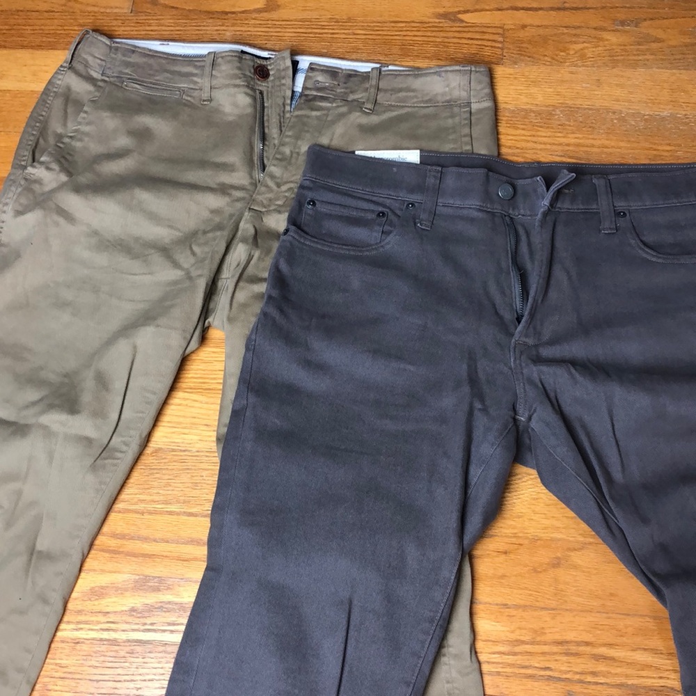 BUNDLE MENS ABERCROMBIE AND FITCH PANTS 32WX30L